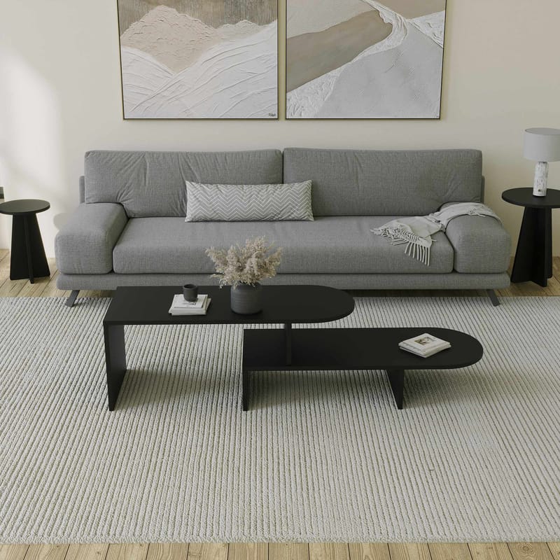 Deliones sofabord 100 cm - Sort - Møbler - Borde - Sofabord