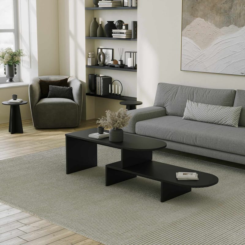 Deliones sofabord 100 cm - Sort - Møbler - Borde - Sofabord