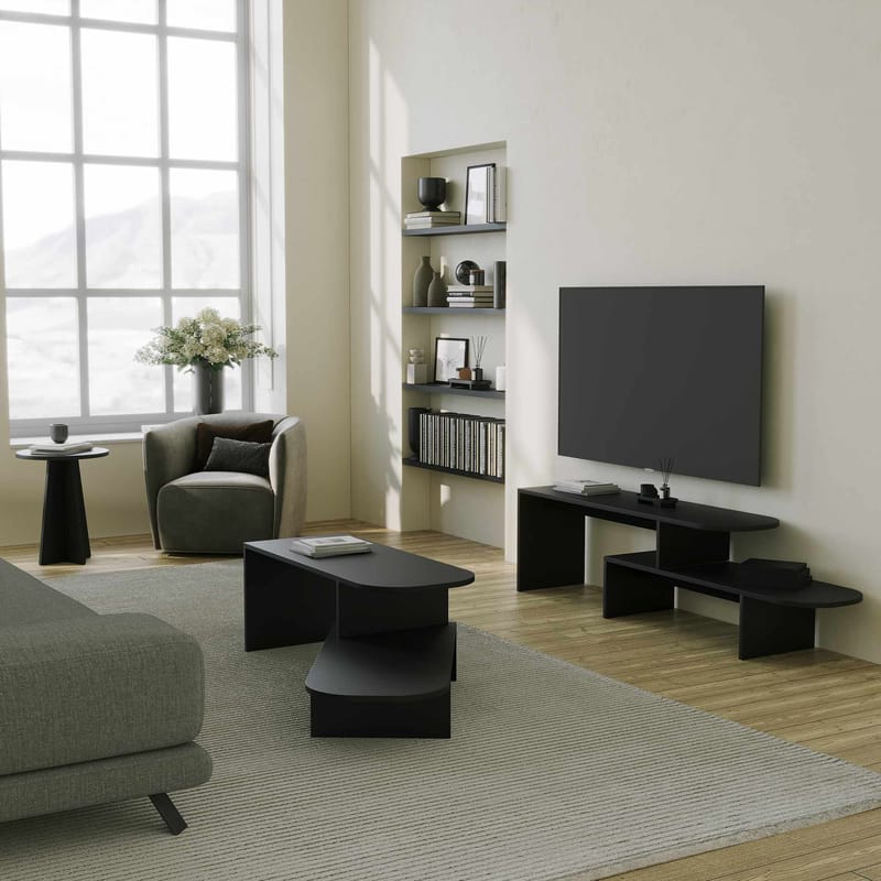 Deliones sofabord 100 cm - Sort - Møbler - Borde - Sofabord