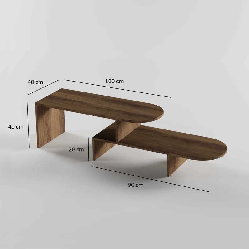Deliones sofabord 100 cm - Valnød - Møbler - Borde - Sofabord