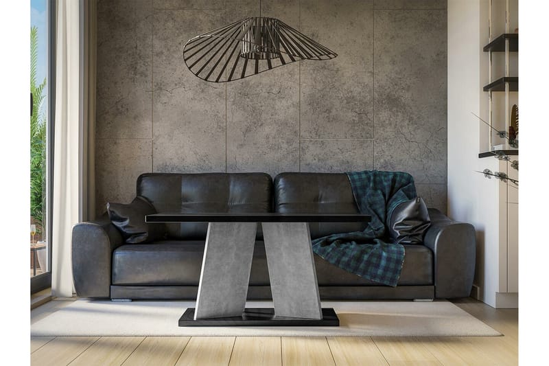 Denogal Sofabord 70 cm - Sort højglans - Sofabord