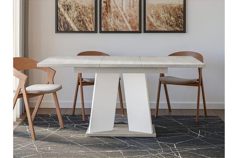 Denogal Spisebord 90 cm - Hvid - Spisebord og køkkenbord