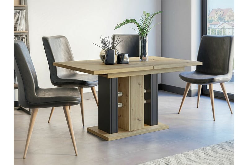 Denogal Spisebord 90 cm - Sort - Spisebord og køkkenbord