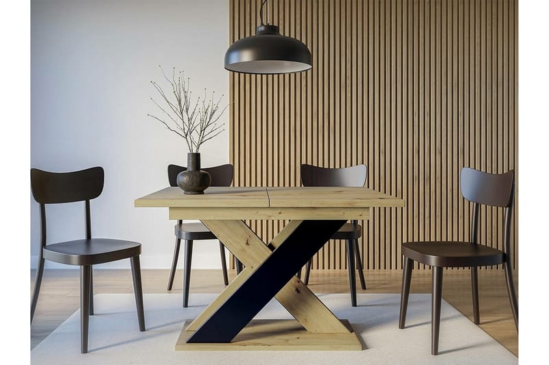 Denogal Spisebord 90 cm - Sort - Spisebord og køkkenbord