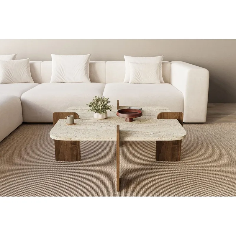 Denros Sofabord 90 cm - Brun/Mørkebrun - Møbler - Borde - Sofabord