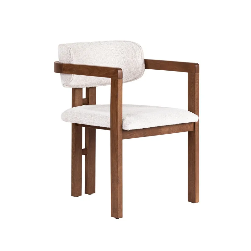 Dining Table & Chairs Set Nordure Vit - Møbler - Borde - Spisebordssæt