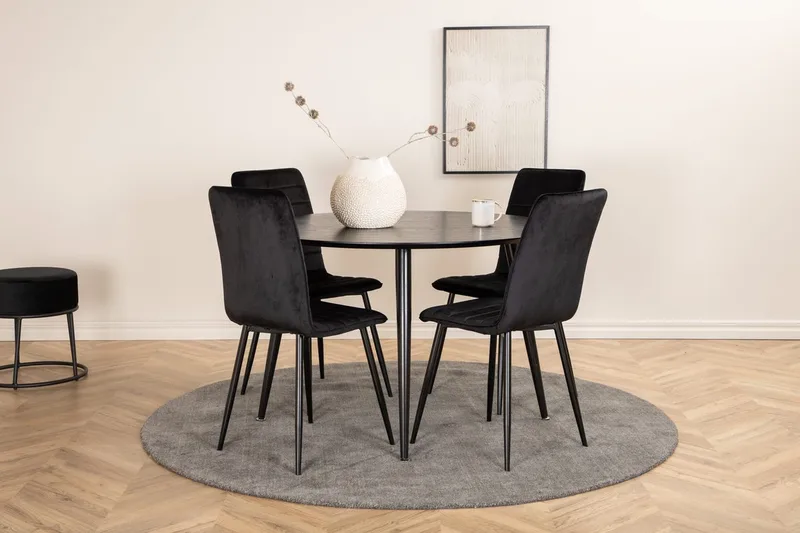 Dipp spisebord med 4 Windu spisebordsstole