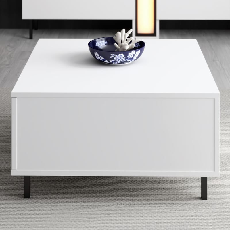 Djarhint Sofabord 75 cm - Hvid - Møbler - Borde - Sofabord