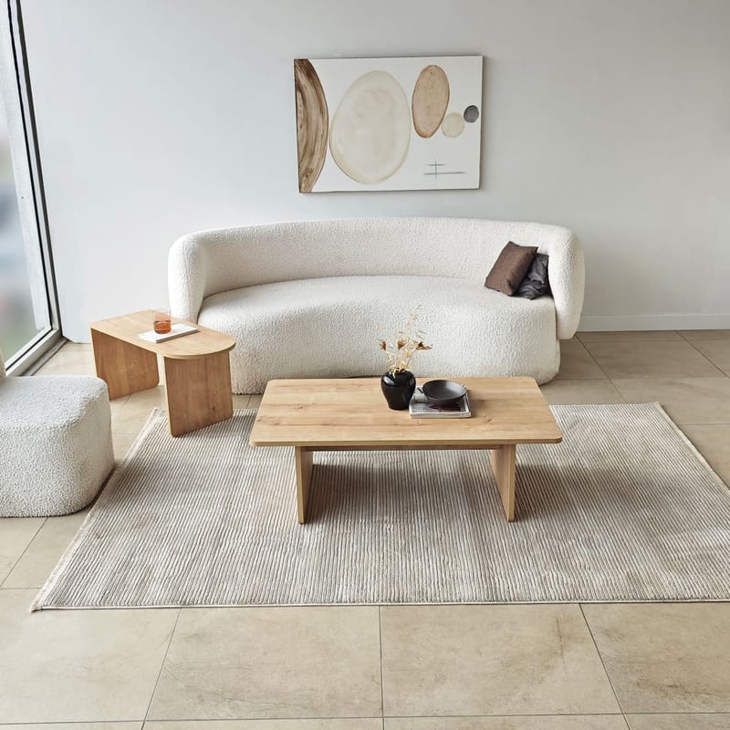 Djarhint Sofabordssæt 82 cm - Bronze og Sapphire Oak - Møbler - Borde - Sofabord