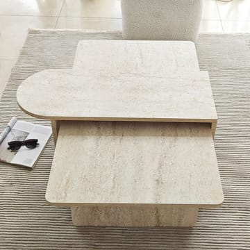 Djarhint Sofabordssæt 82 cm - Bronze/travertin - Møbler - Borde - Sofabord