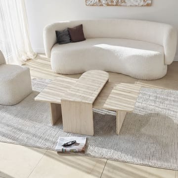 Djarhint Sofabordssæt 82 cm - Bronze/travertin - Møbler - Borde - Sofabord