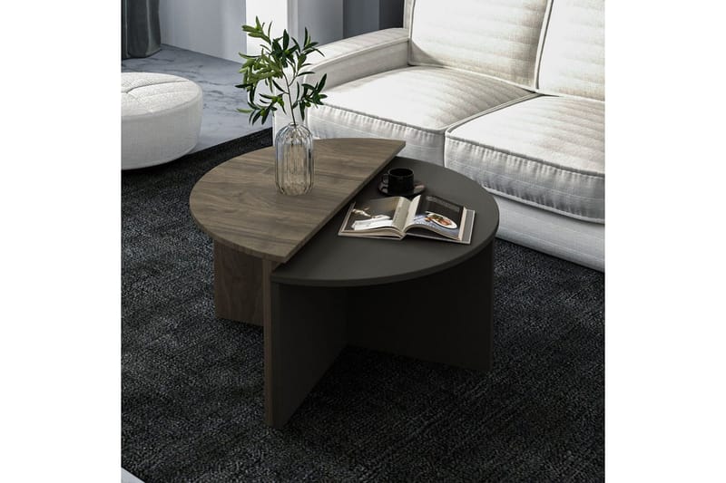 Dolcer Sofabord 70 cm - Lysfarvet træ/Antracit - Møbler - Borde - Sofabord