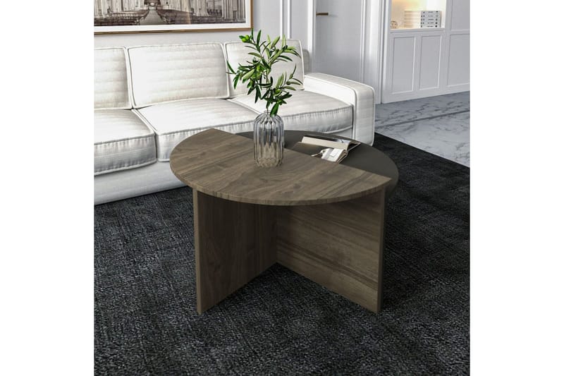 Dolcer Sofabord 70 cm - Lysfarvet træ/Antracit - Møbler - Borde - Sofabord