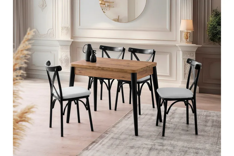 Dolcer Spisebord 100 cm Rektangulært - Brun - Møbler - Borde - Spisebord og køkkenbord