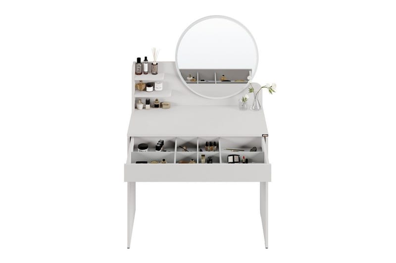 Dralen Make-up Bord 90 cm - Taupe - Møbler - Borde - Sminkebord & konsolbord