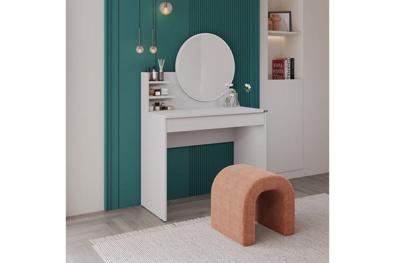 Dralen Make-up Bord 90 cm - Taupe - Møbler - Borde - Sminkebord & konsolbord