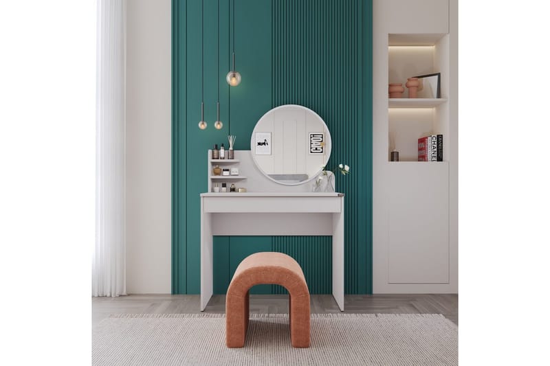 Dralen Make-up Bord 90 cm - Taupe - Møbler - Borde - Sminkebord & konsolbord