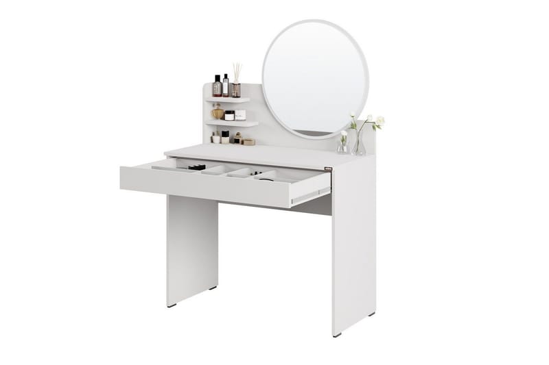 Dralen Make-up Bord 90 cm - Taupe - Møbler - Borde - Sminkebord & konsolbord