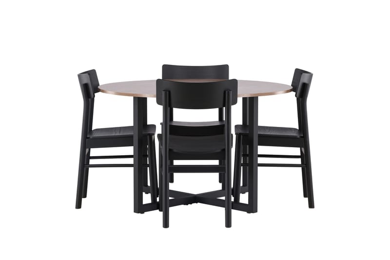 Durango Spisebord med 4 Montros Stole, Valnøtt