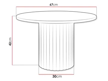 Durvan Sofabord 67 cm - Møbler - Borde - Sofabord