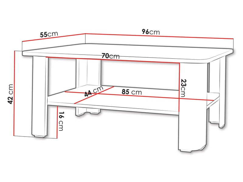 Durvan Sofabord 96 cm - Møbler - Borde - Sofabord