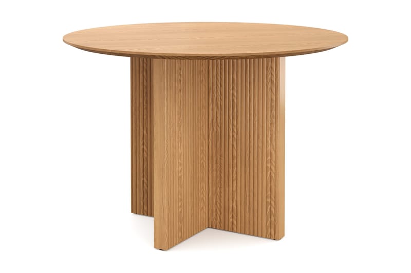 Edda Rundt Spisebord 110 cm Finér, Eg