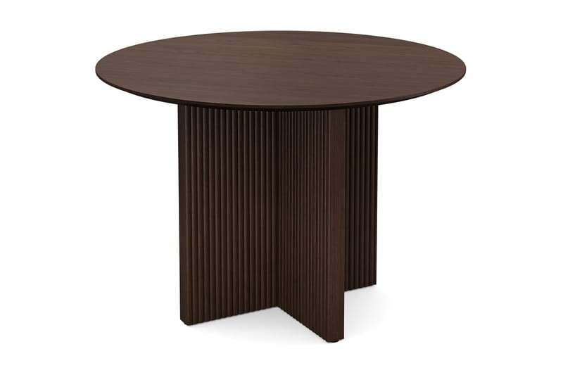 Edda Rundt Spisebord 110 cm Finér - Røget eg - Møbler - Borde - Spisebord og køkkenbord