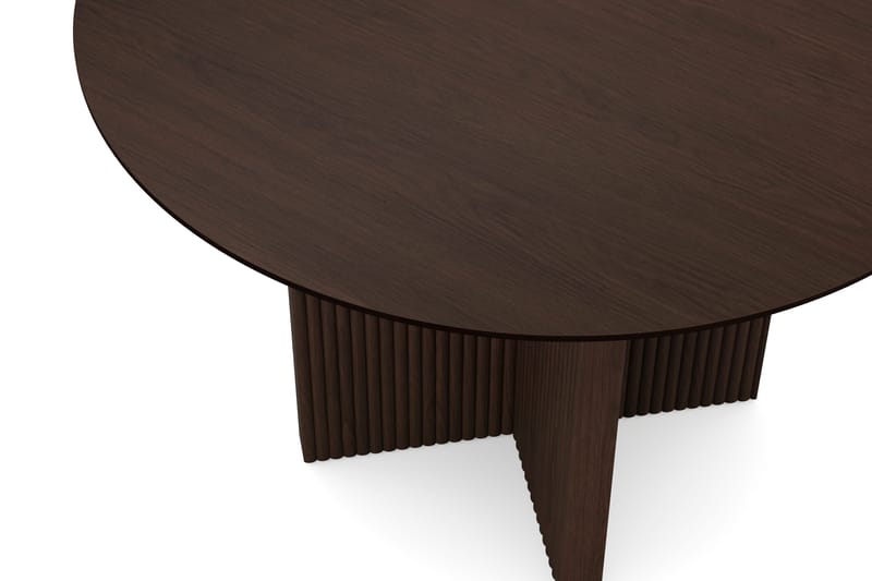 Edda Rundt Spisebord 110 cm Finér - Røget eg - Møbler - Borde - Spisebord og køkkenbord