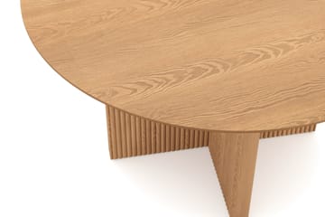 Edda Rundt Spisebord 130 cm Finér - Eg - Møbler - Borde - Spisebord og køkkenbord