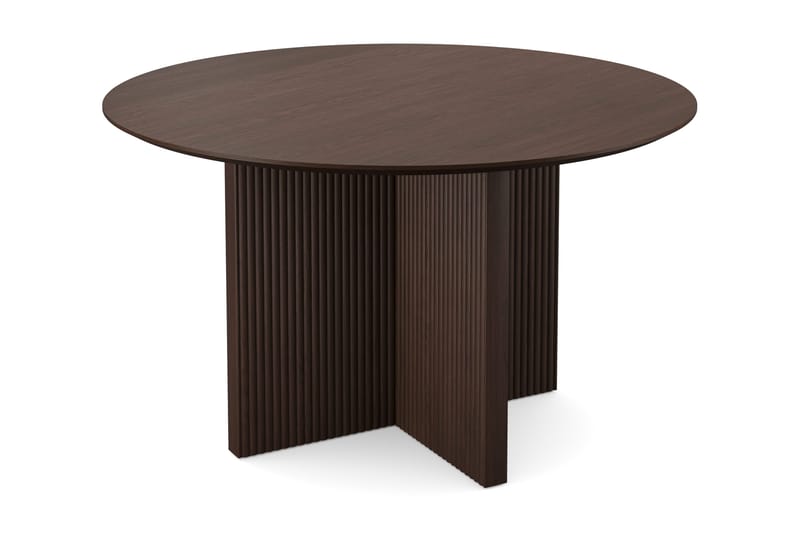 Edda Rundt Spisebord 130 cm Finér - Røget eg - Møbler - Borde - Spisebord og køkkenbord