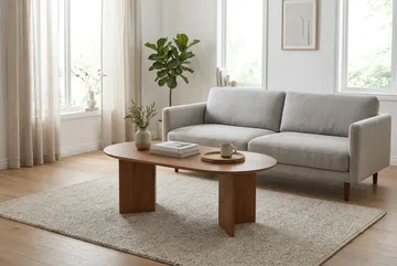 Edda sofabord ovalt 120 cm - Eg - Møbler - Borde - Sofabord
