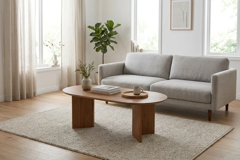 Edda sofabord ovalt 120 cm - Eg - Møbler - Borde - Sofabord