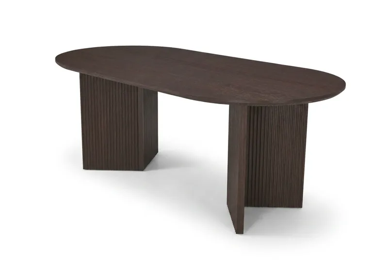 Edda sofabord ovalt 120 cm, Røget eg