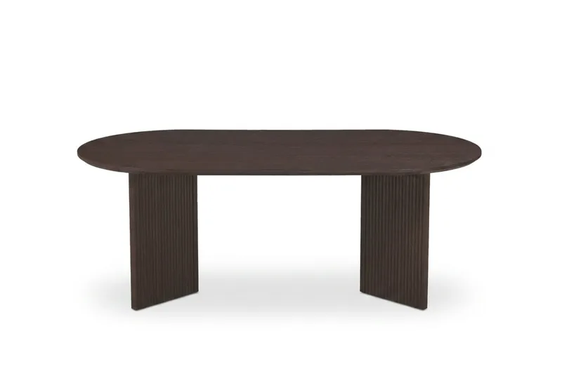 Edda sofabord ovalt 120 cm - Røget eg - Møbler - Borde - Sofabord