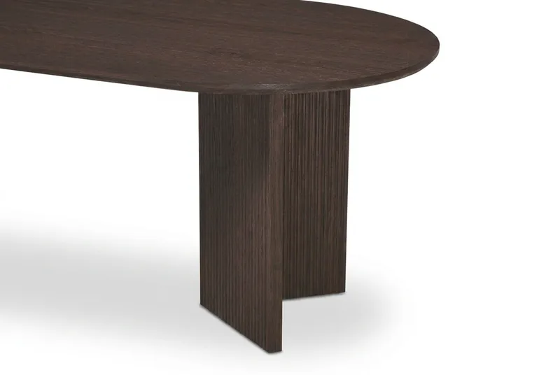 Edda sofabord ovalt 120 cm - Røget eg - Møbler - Borde - Sofabord