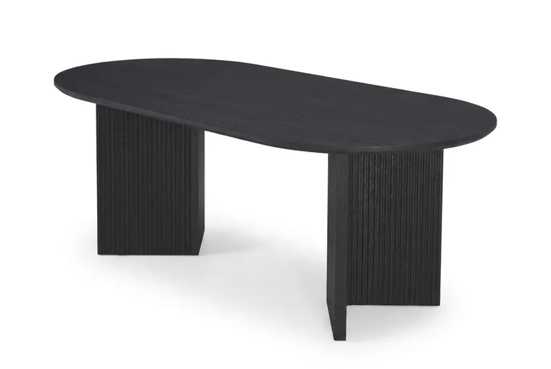 Edda sofabord ovalt 120 cm, Sort