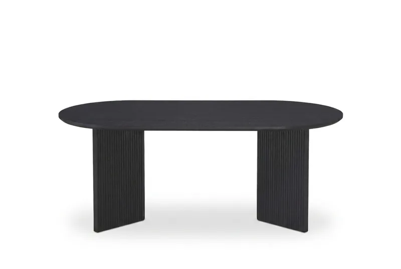 Edda sofabord ovalt 120 cm - Sort - Møbler - Borde - Sofabord