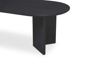 Edda sofabord ovalt 120 cm - Sortbejdset eg - Møbler - Borde - Sofabord