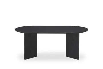 Edda sofabord ovalt 120 cm - Sortbejdset eg - Møbler - Borde - Sofabord