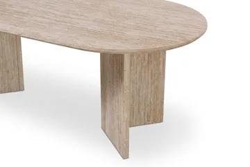 Edda sofabord ovalt 120 cm - Travertin - Møbler - Borde - Sofabord
