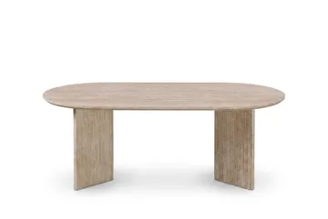 Edda sofabord ovalt 120 cm - Travertin - Møbler - Borde - Sofabord