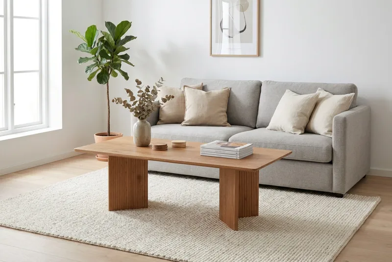Edda sofabord rektangulært 120 cm - Eg - Møbler - Borde - Sofabord