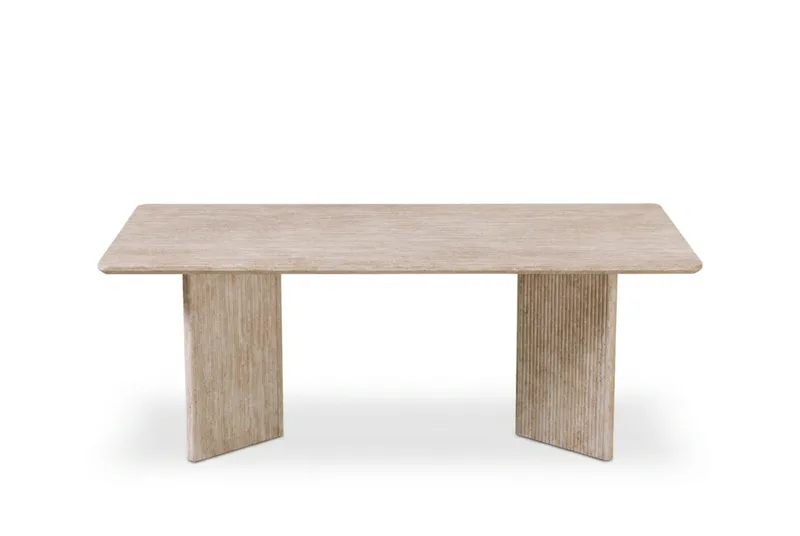 Edda sofabord rektangulært 120 cm - Travertin - Møbler - Borde - Sofabord