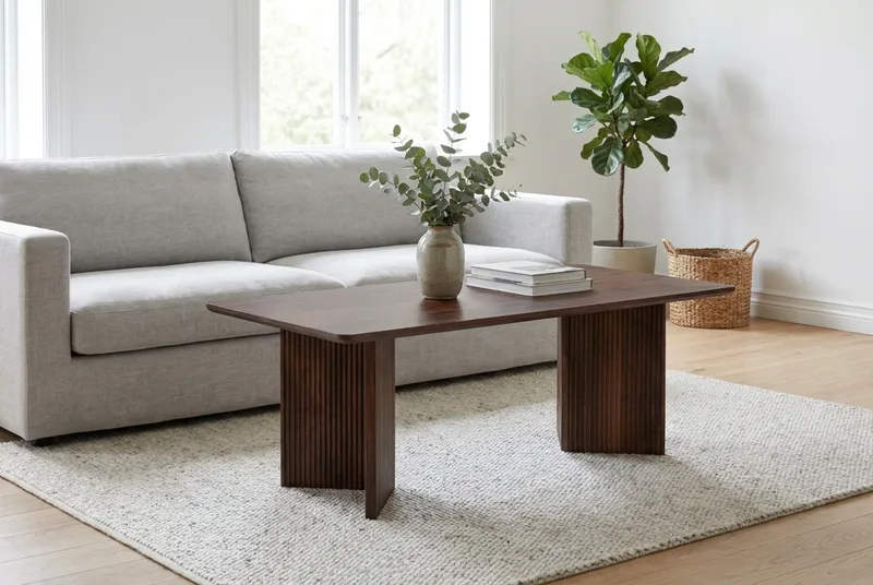 Edda sofabord rektangulært 120 cm - Valnød - Møbler - Borde - Sofabord