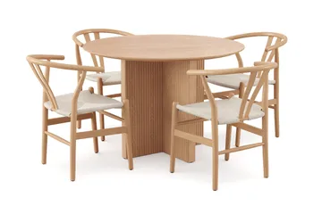 110 cm - Sortbejdset eg