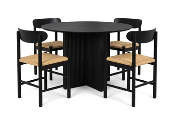 110 cm - Sortbejdset eg