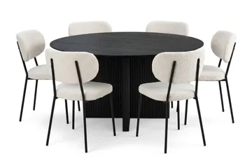 150 cm - Sortbejdset eg