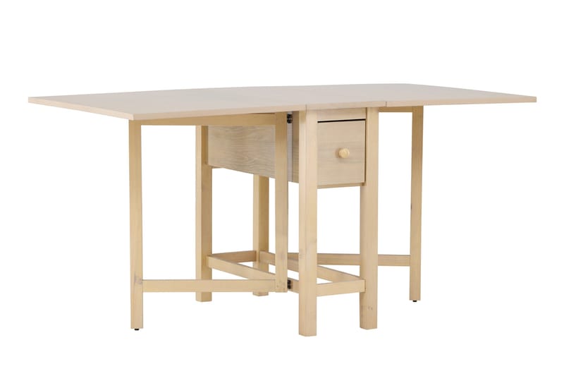 Edward klapbord 150x80 cm - Hvidvasket / - Møbler - Borde - Spisebord og køkkenbord