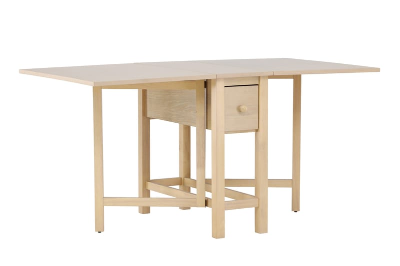 Edward klapbord 150x80 cm - Hvidvasket / - Møbler - Borde - Spisebord og køkkenbord