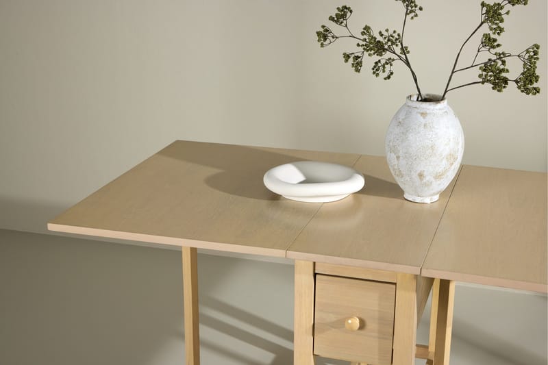 Edward klapbord 150x80 cm - Hvidvasket / - Møbler - Borde - Spisebord og køkkenbord
